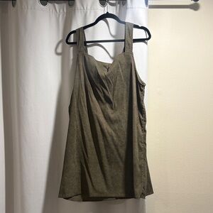 Corduroy Green Women's Dress
